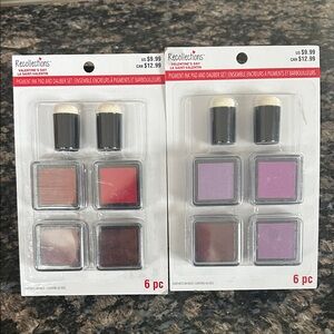 RECOLLECTIONS PIGMENT INK PAD AND DAUBER SET LOT OF 2 NWT